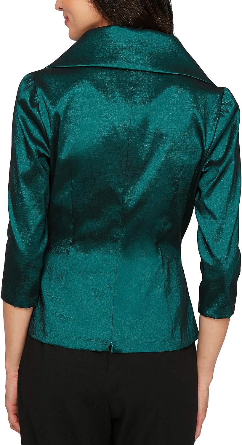 Elevate Your Style with the Alex Evenings Women's Stretch Taffeta Blouse