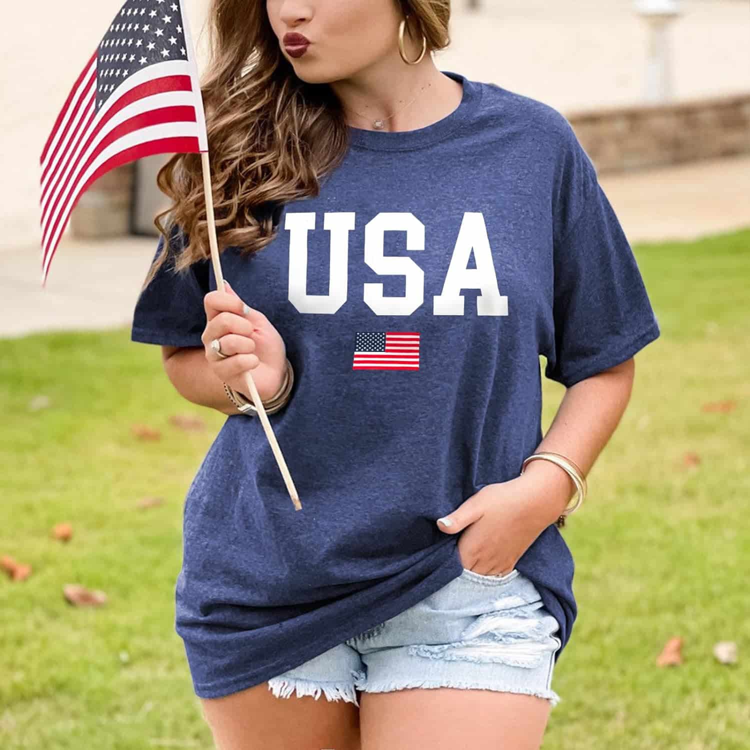 Plus Size USA Flag Shirt for Women 4th of July: A Patriotic Fashion Statement