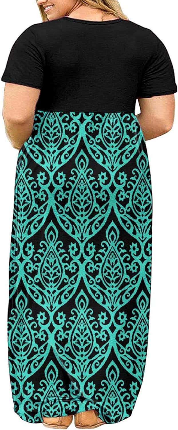KARALIN Women's Plus Size Short Sleeve Maxi Dress: The Perfect Casual and Stylish Choice
